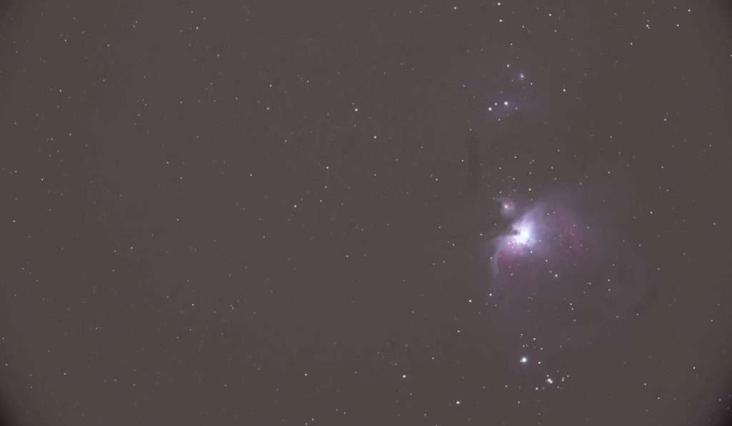 First picture of the Great Orion Nebula